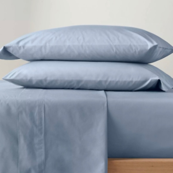 Casaluna Bedding Casaluna Supima Percale Solid Sheet Set King Sky